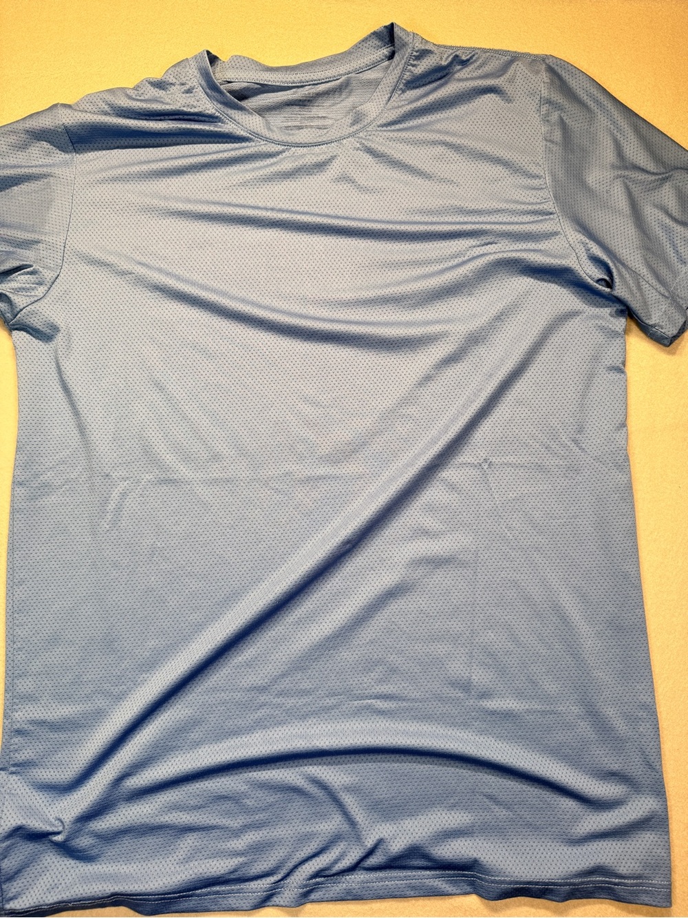 Men's Short Sleeve Crew Neck Performance Tee - Light Blue
